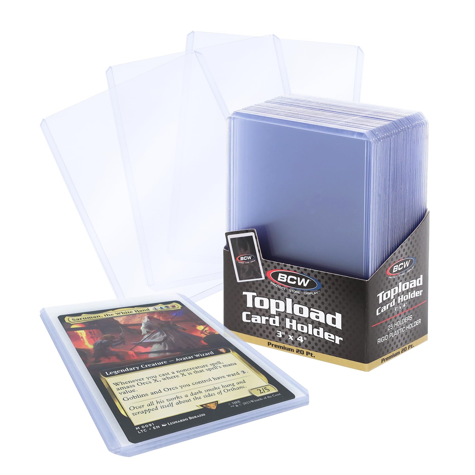 Amazon.com: BCW 3x4 Topload Card Holder - Premium 20PT